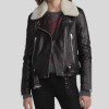 Love Life Zoe Chao (Sara Yang) Black Motorcycle Leather Jacket