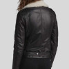 Love Life Zoe Chao (Sara Yang) Black Motorcycle Leather Jacket
