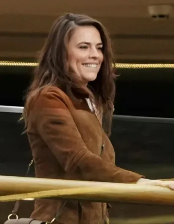 Mission Impossible 7 Hayley Atwell (Grace) Suede Leather Jacket