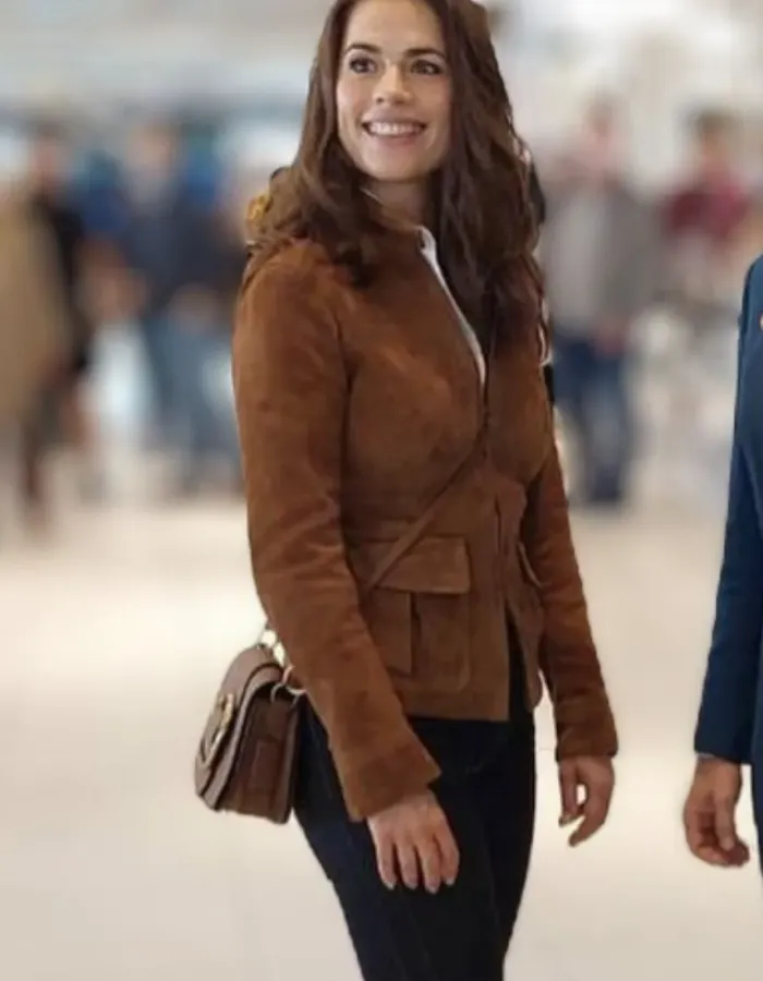 Mission Impossible 7 Hayley Atwell (Grace) Suede Leather Jacket