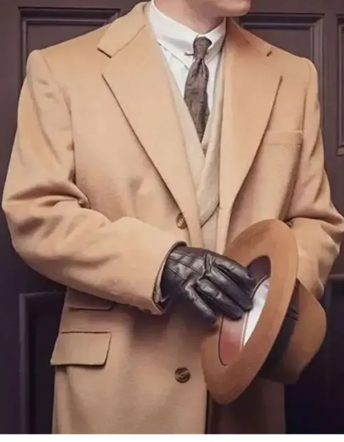Peaky Blinders Finn Cole (Michael Gray) Brown Wool Coat