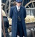 Peaky Blinders S5 Cillian Murphy (Thomas Shelby) Blue Wool Trench Coat