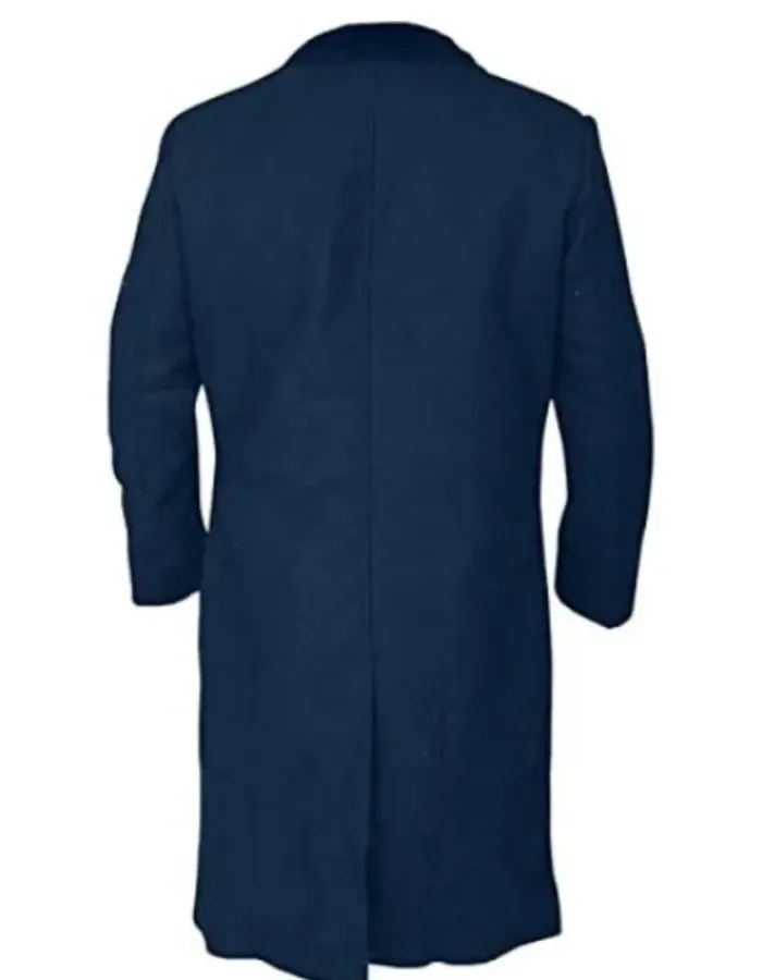 Peaky Blinders S5 Cillian Murphy (Thomas Shelby) Blue Wool Trench Coat
