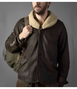 Solos 2021 Dan Stevens (Otto) Brown Leather Jacket