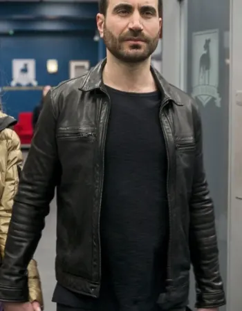 Ted Lasso Brett Goldstein (Roy Kent) Black Leather Jacket
