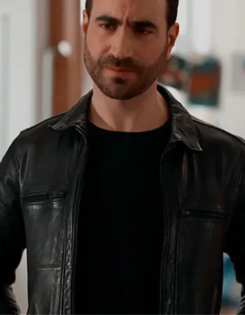 Ted Lasso Brett Goldstein (Roy Kent) Black Leather Jacket