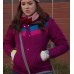 The Goldbergs S7 Hayley Orrantia (Erica Goldberg) Burgundy Cotton Jacket