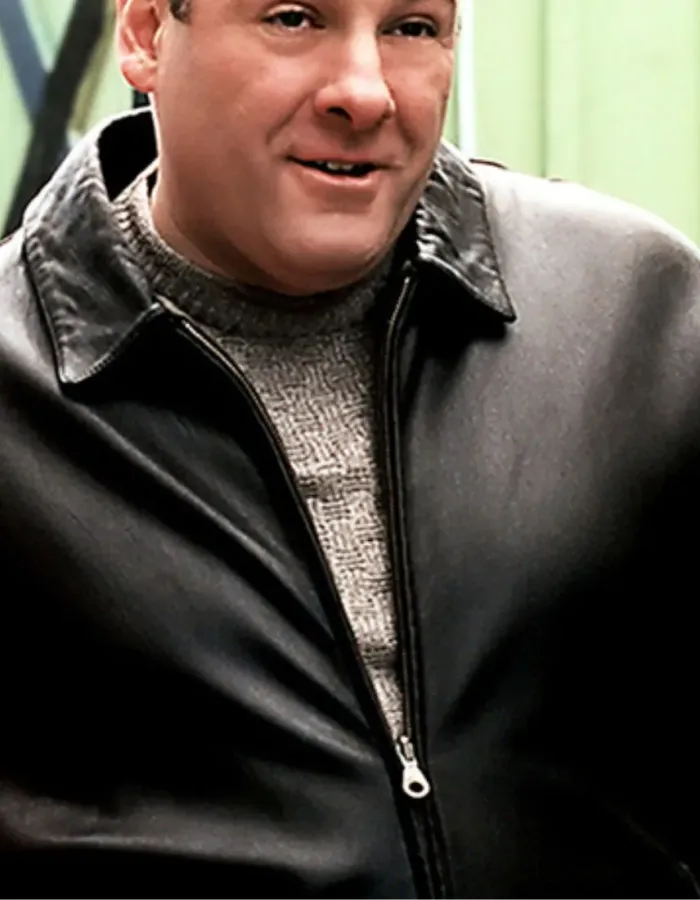 The Sopranos James Gandolfini Tony Soprano Leather Jacket The Sopranos James Gandolfini Tony Soprano Leather Jacket