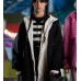 Wednesday Jenna Ortega (Wednesday Addams) Black Fleece Hoodie