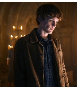 Wednesday 2022 Hunter Doohan (Tyler Galpin) Brown Corduroy Jacket