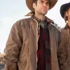 Yellowstone Wes Bentley (Jamie Dutton) Brown Cotton Jacket Yellowstone Wes Bentley (Jamie Dutton) Brown Cotton Jacket