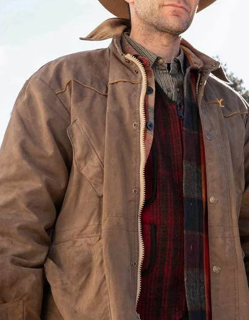 Yellowstone Wes Bentley (Jamie Dutton) Brown Cotton Jacket