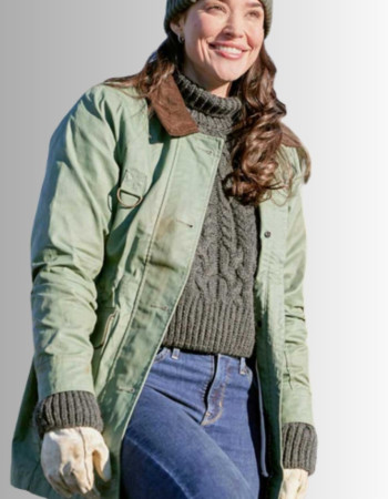 A Picture of Her 2023 Rhiannon Fish (Beth) Cotton Green Jacket