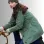 A Picture of Her 2023 Rhiannon Fish (Beth) Cotton Green Jacket