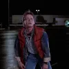 Back to the Future Michael Fox (Marty McFly) Puffer Red Parachute Vest