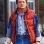 Back to the Future Michael Fox (Marty McFly) Puffer Red Parachute Vest