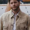 Big Sky S3 Jensen Ackles (Sheriff Beau Arlen) Beige Suede Leather Jacket Big Sky S3 Jensen Ackles (Sheriff Beau Arlen) Beige Suede Leather Jacket