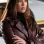 Family History Mysteries 2023 Janel Parrish (Sophie McClure) Brown Leather Coat