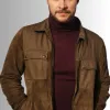 Flora and Son Jack Reynor (Ian) Brown Suede Leather Jacket