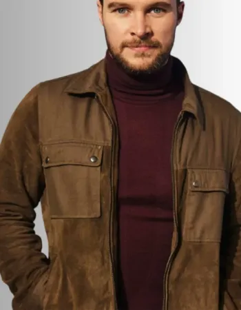 Flora and Son Jack Reynor (Ian) Brown Suede Leather Jacket