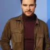 Flora and Son Jack Reynor (Ian) Brown Suede Leather Jacket