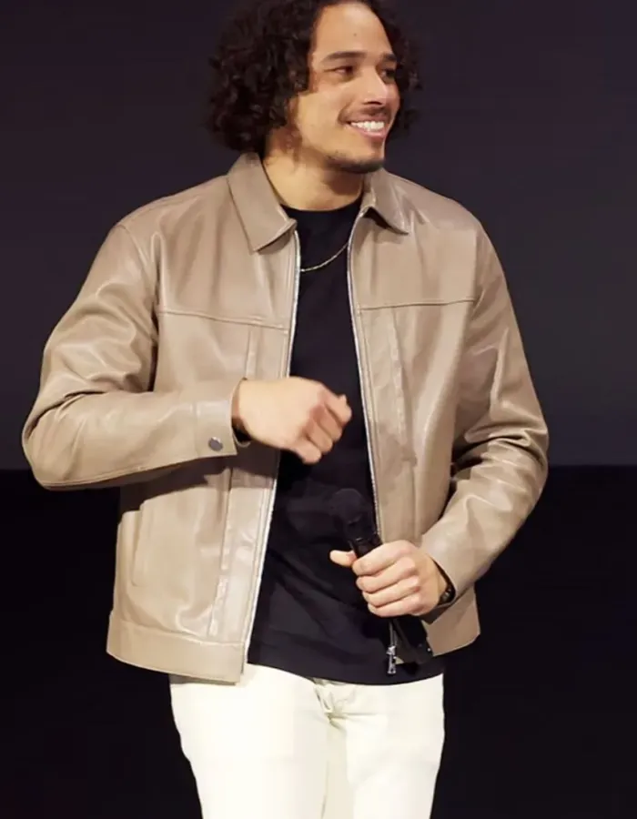 Ironheart Tv Series Anthony Ramos Beige Leather Jacket