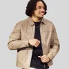 Ironheart Tv Series Anthony Ramos Beige Leather Jacket Ironheart Tv Series Anthony Ramos Beige Leather Jacket