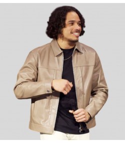 Ironheart Tv Series Anthony Ramos Beige Leather Jacket
