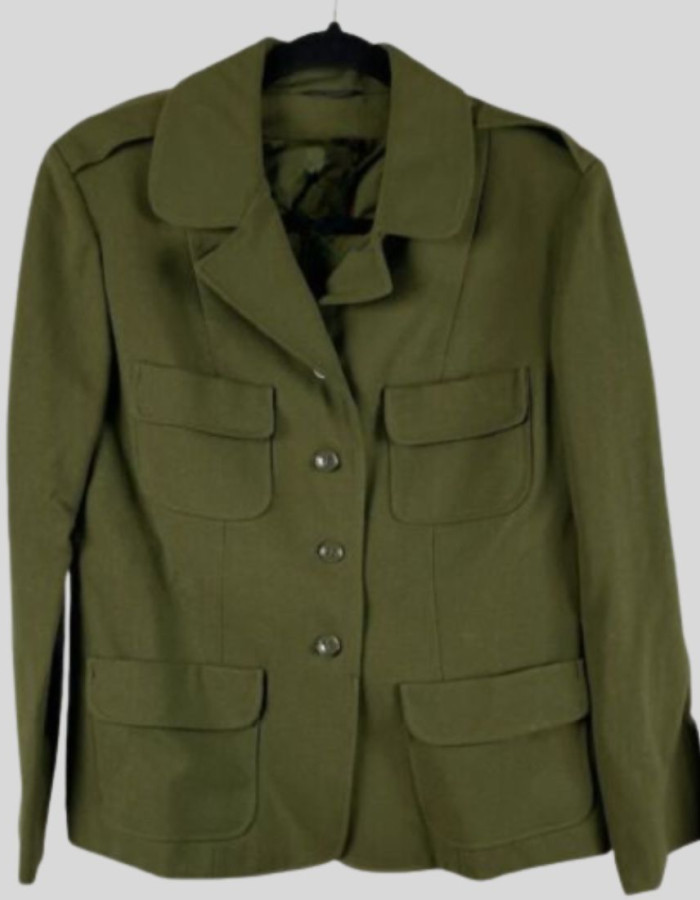 M3gan Allison Williams (Gemma) Green Wool Coat