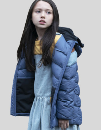 M3gan Violet McGraw (Cady) Blue Puffer Parachute Jacket