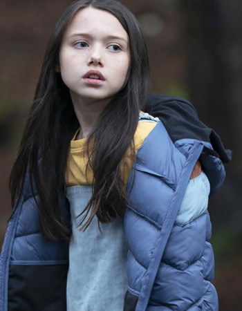 M3gan Violet McGraw (Cady) Blue Puffer Parachute Jacket