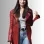 Madame Web 2024 Dakota Johnson (Madame Web) Maroon Leather Coat