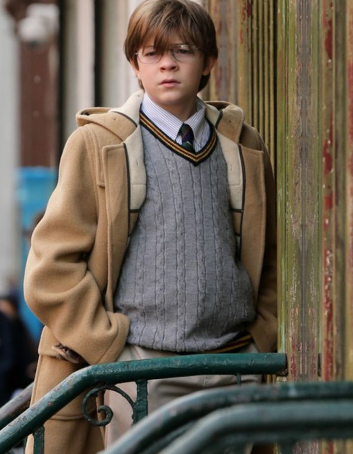 The Goldfinch Oakes Fegley (Young Theo Decker) Beige Fleece Coat The Goldfinch Oakes Fegley (Young Theo Decker) Beige Fleece Coat