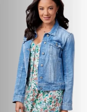 A Pinch of Portugal Heather Hemmens (Anna) Blue Denim Jacket