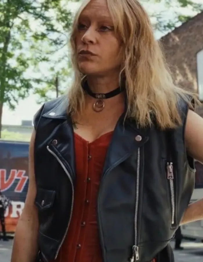 Poker Face 2023 Chloë Sevigny (Ruby Ruin) Black Leather Vest Poker Face 2023 Chloë Sevigny (Ruby Ruin) Black Leather Vest