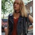Poker Face 2023 Chloë Sevigny (Ruby Ruin) Black Leather Vest