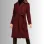 Simulant Jordana Brewster (Faye) Maroon Wool Coat