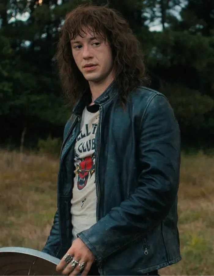 Stranger Things S04 Joseph Quinn (Eddie Munson) Leather Jacket