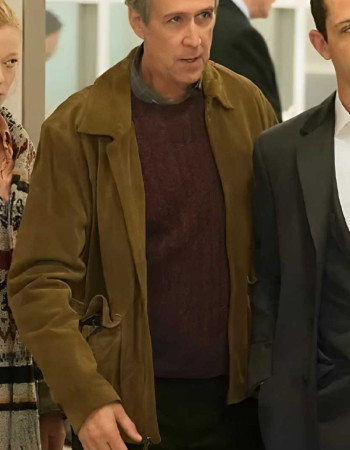 Succession Alan Ruck (Connor Roy) Suede Leather Jacket