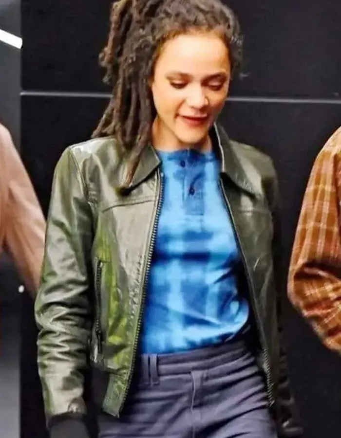 The Crowded Room 2023 Sasha Lane (Ariana) Black Leather Jacket