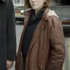 The Gold Charlotte Spencer (Nicki Jennings) Brown Leather Coat The Gold Charlotte Spencer (Nicki Jennings) Brown Leather Coat