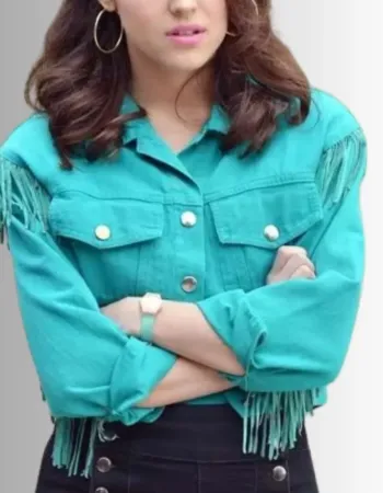 The Goldbergs S1 Hayley Orrantia (Erica Goldberg) Blue Denim Jacket