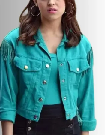 The Goldbergs S1 Hayley Orrantia (Erica Goldberg) Blue Denim Jacket