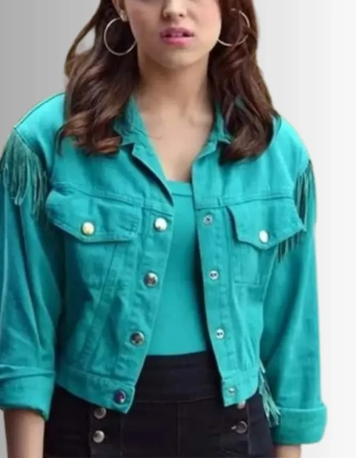 The Goldbergs S1 Hayley Orrantia (Erica Goldberg) Blue Denim Jacket