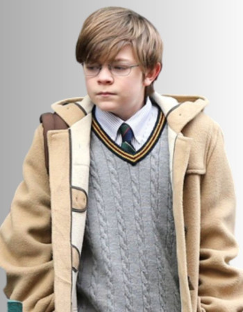 The Goldfinch Oakes Fegley (Young Theo Decker) Beige Fleece Coat