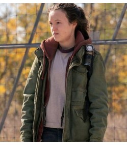 The Last of Us 2023 Bella Ramsey (Ellie Williams) Green Jacket