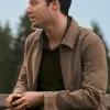 The Wedding Contract Jake Epstein (Adam) Brown Cotton Jacket