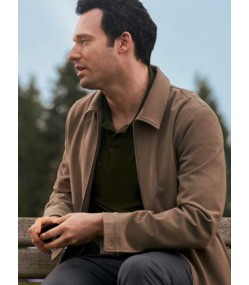 The Wedding Contract Jake Epstein (Adam) Brown Cotton Jacket