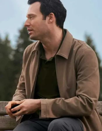 The Wedding Contract Jake Epstein (Adam) Brown Cotton Jacket