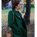 The Wedding Veil Inspiration 2023 Kacey Rohl (Lily) green Wool Coat